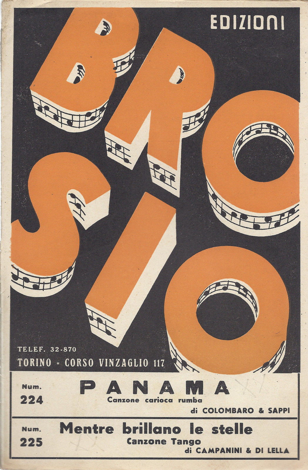 PANAMA Colombo&Sappi - MENTRE BRILLANO LE STELLE Campanini & DiLella # SPARTITO