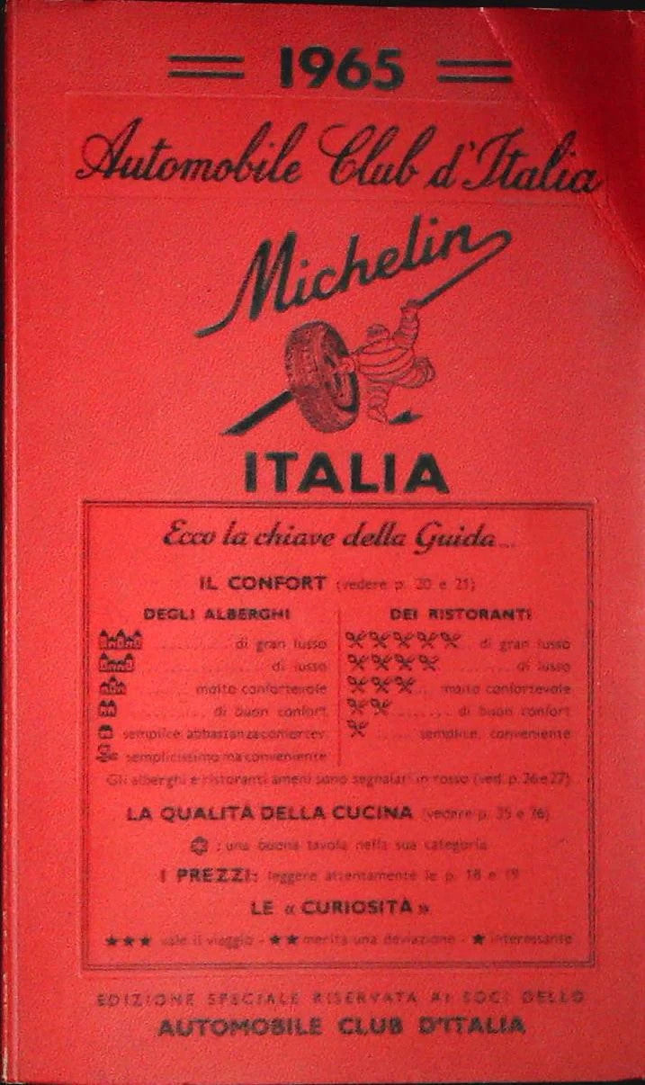 GUIDA MICHELIN ITALIA 1965