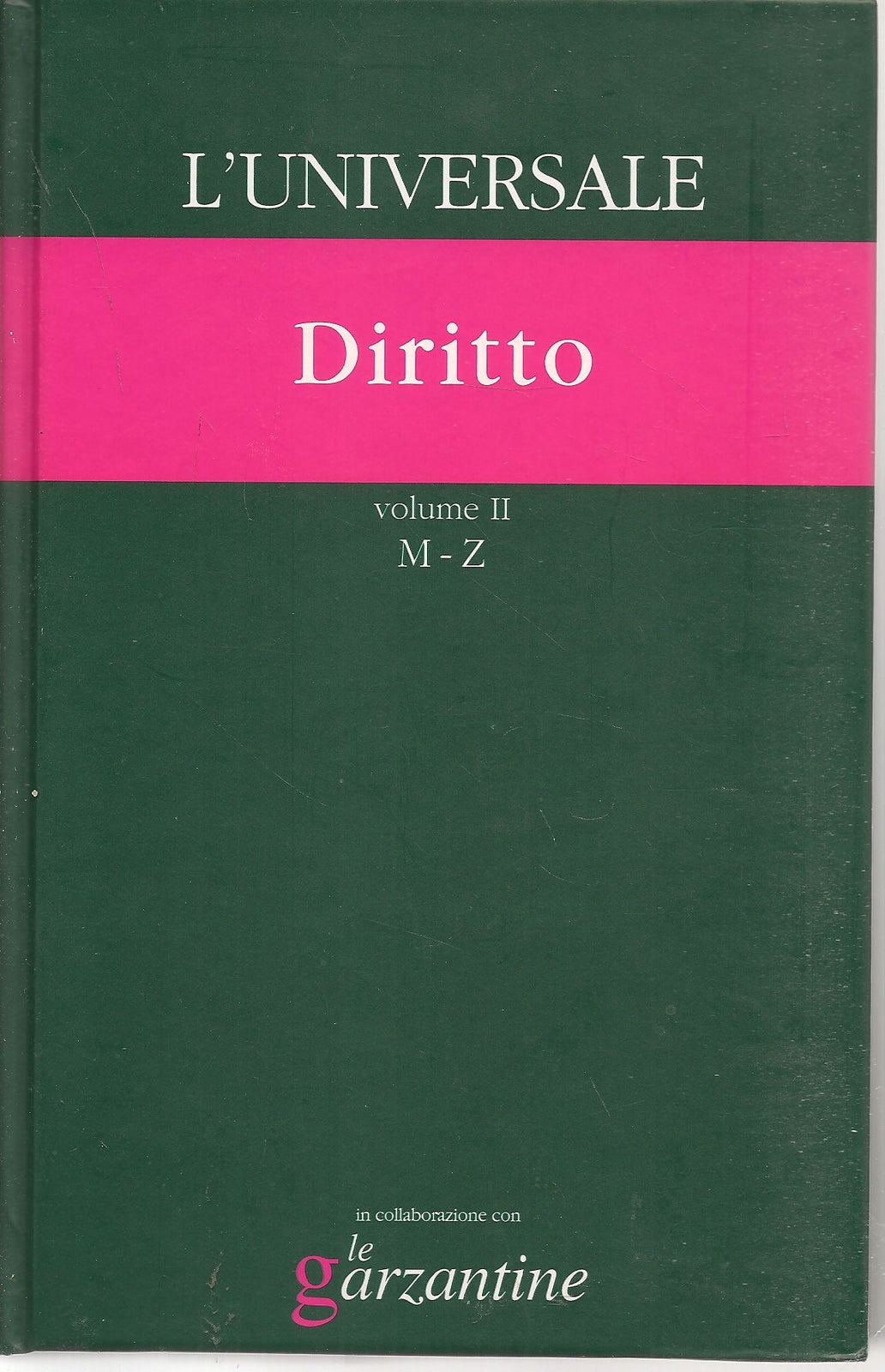 L'UNIVERSALE GRANDE ENCICLOPEDIA TEMATICA - VOL. 26 - DIRITTO VOL. 2 M-Z