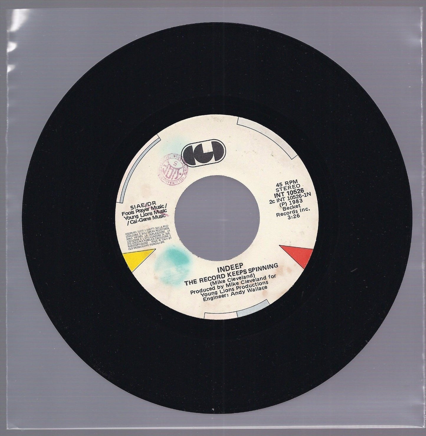 THE RECORD KEEPS SPINNING vocal - instrumental == INDEEP