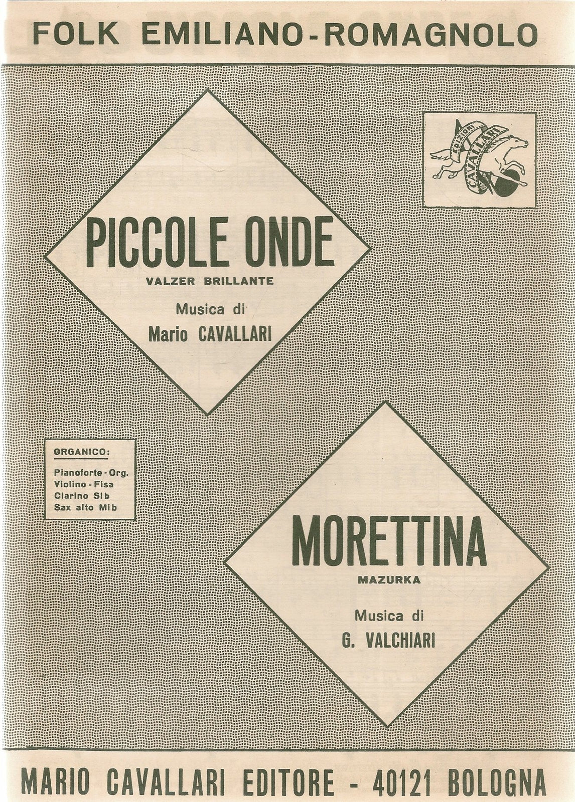 PICCOLE ONDE - MORETTINA - SPARTITO-SHEET MUSIC