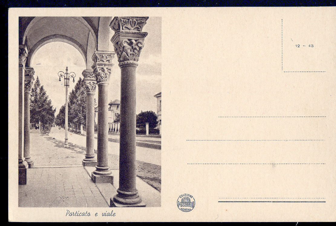 ALBA - SANTUARIO N.S. DELLA MORETTA - PORTICATO E VIALE - NV