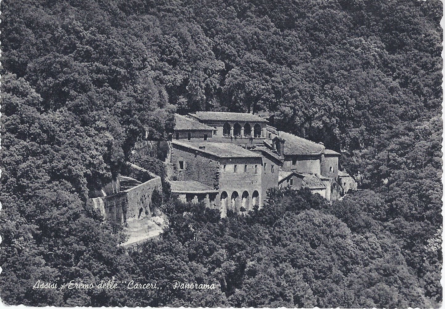 ASSISI - EREMO DELLE CARCERI - PANORAMA - NV