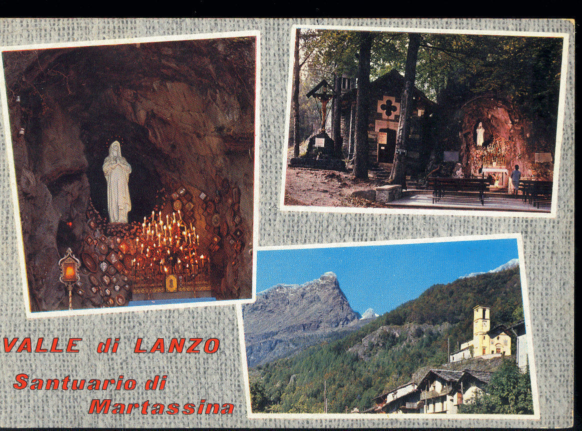 VALLE DI LANZO - SANTUARIO DI MARTASSINA - 3 VEDUTE - V1966