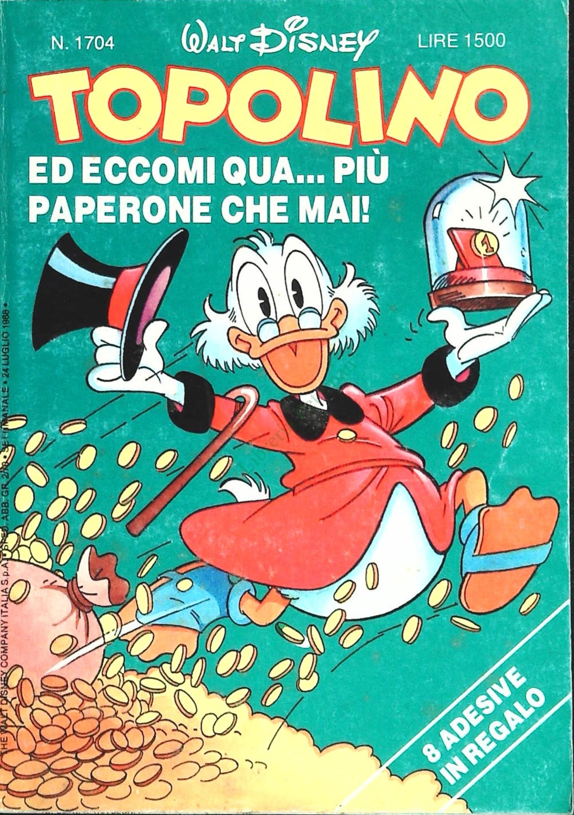 TOPOLINO N. 1704 - 24 LUGLIO 1988