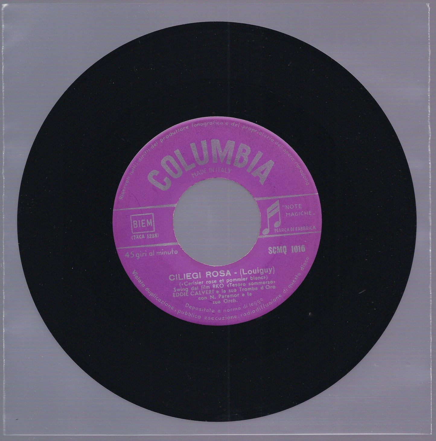 CILIEGI ROSA ( Louiguy ) - ROSE DI PICARDIA (Wood ) == EDDIE CALVERT