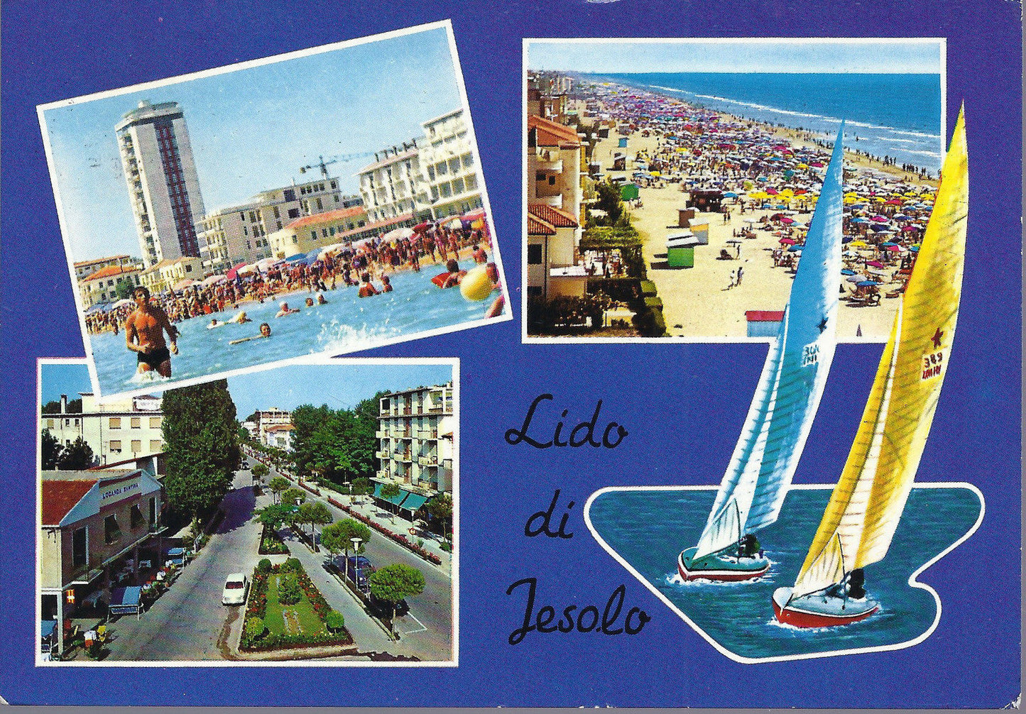 LIDO DI JESOLO - 3 VEDUTINE - V 1965 - FG