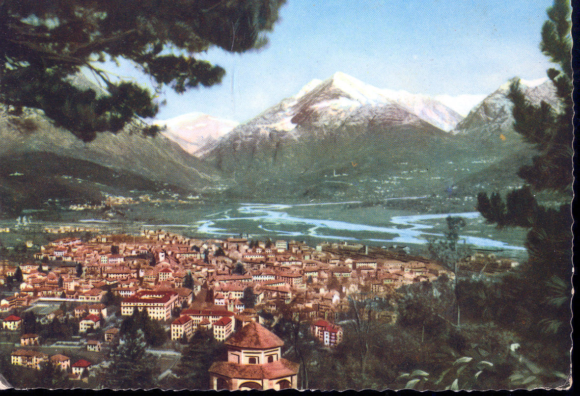 DOMODOSSOLA - PANORAMA - V1955 - ACQUERELLATA