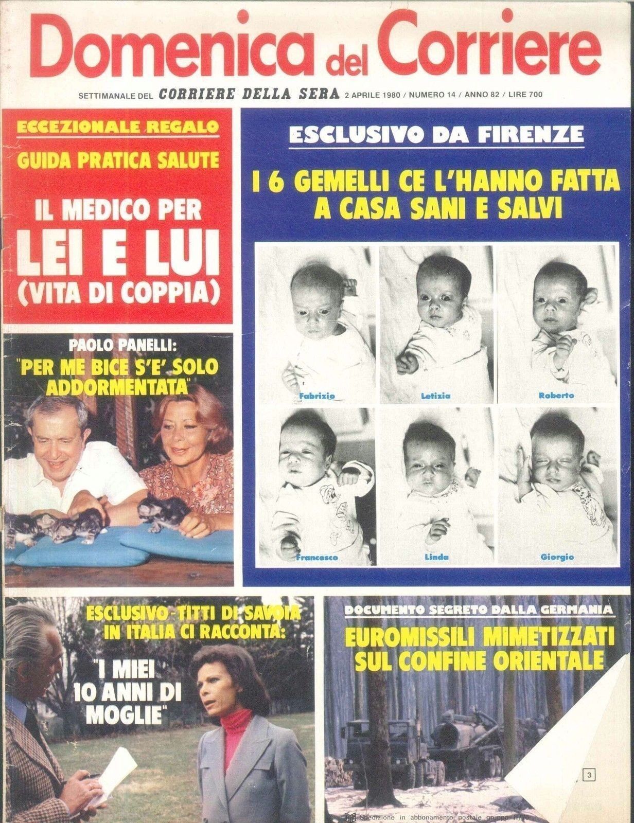 DOMENICA DEL CORRIERE N 14 - 2 APRILE 1980