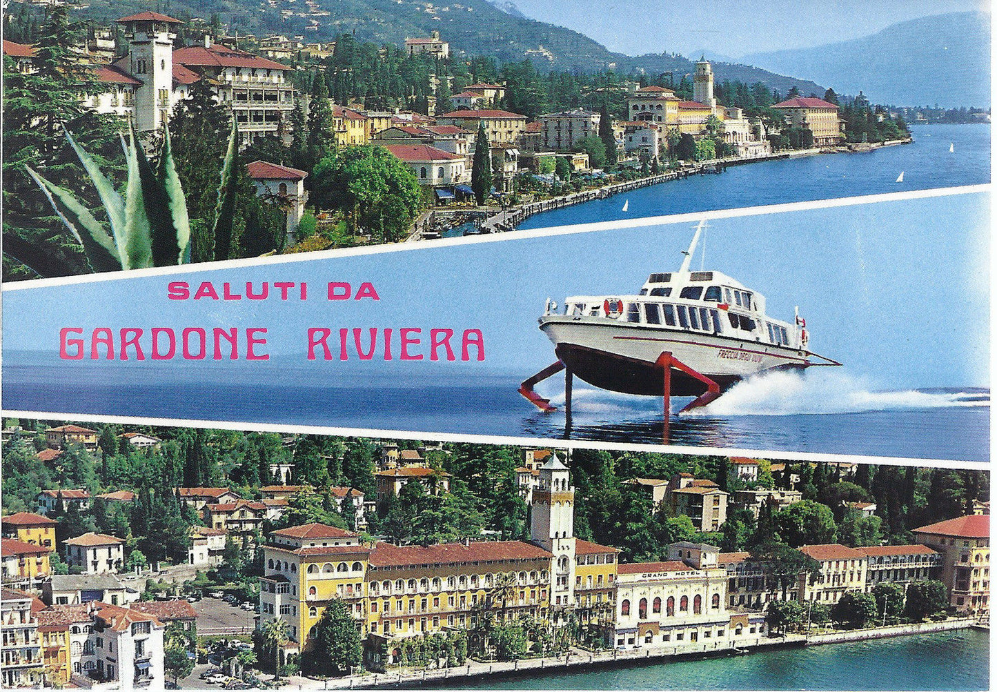 GARDONE RIVIERA - SALUTI - 3 VEDUTE - NV - FG
