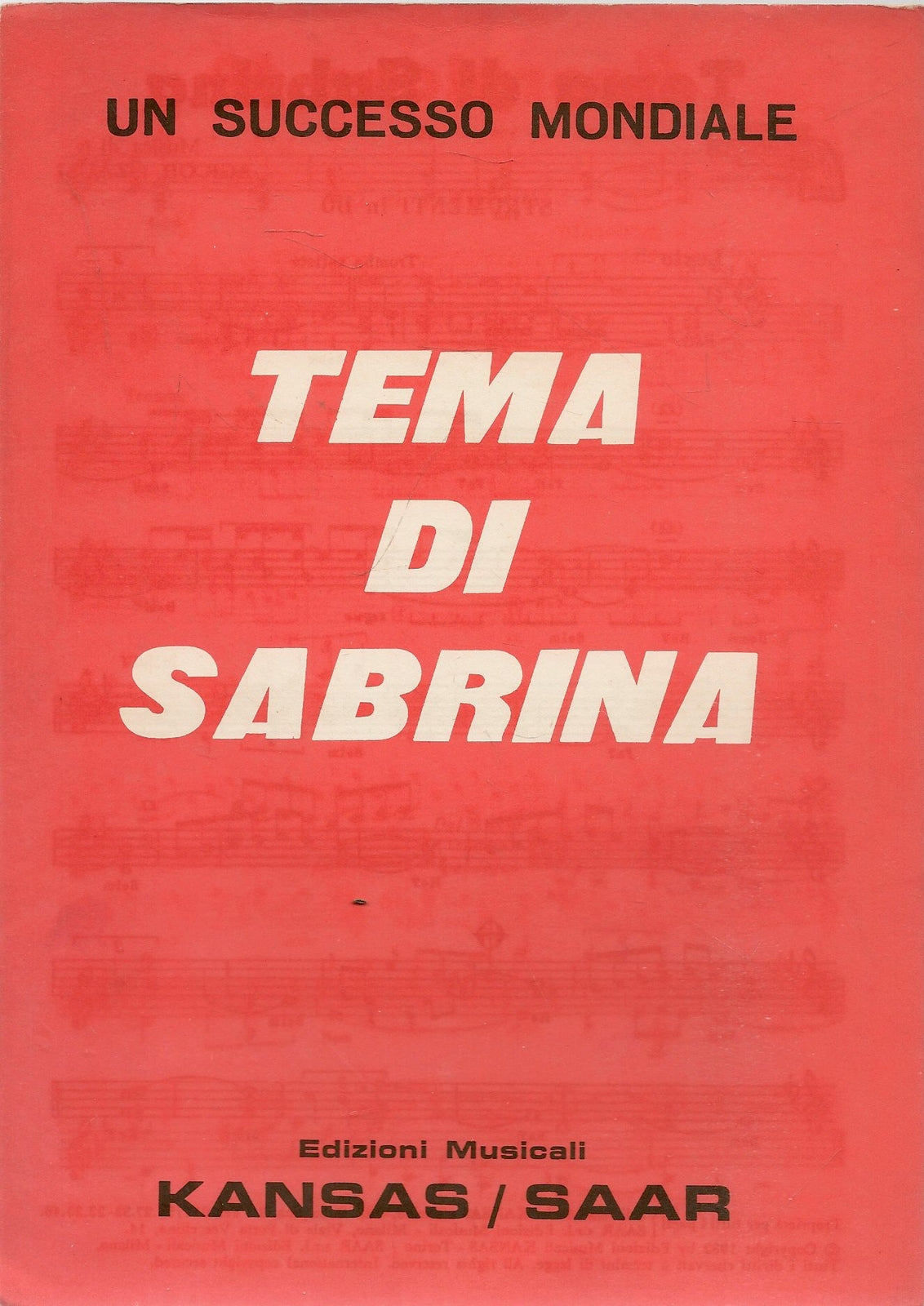 TEMA DI SABRINA - SCORPIONE 49 - SPARTITO-SHEET MUSIC