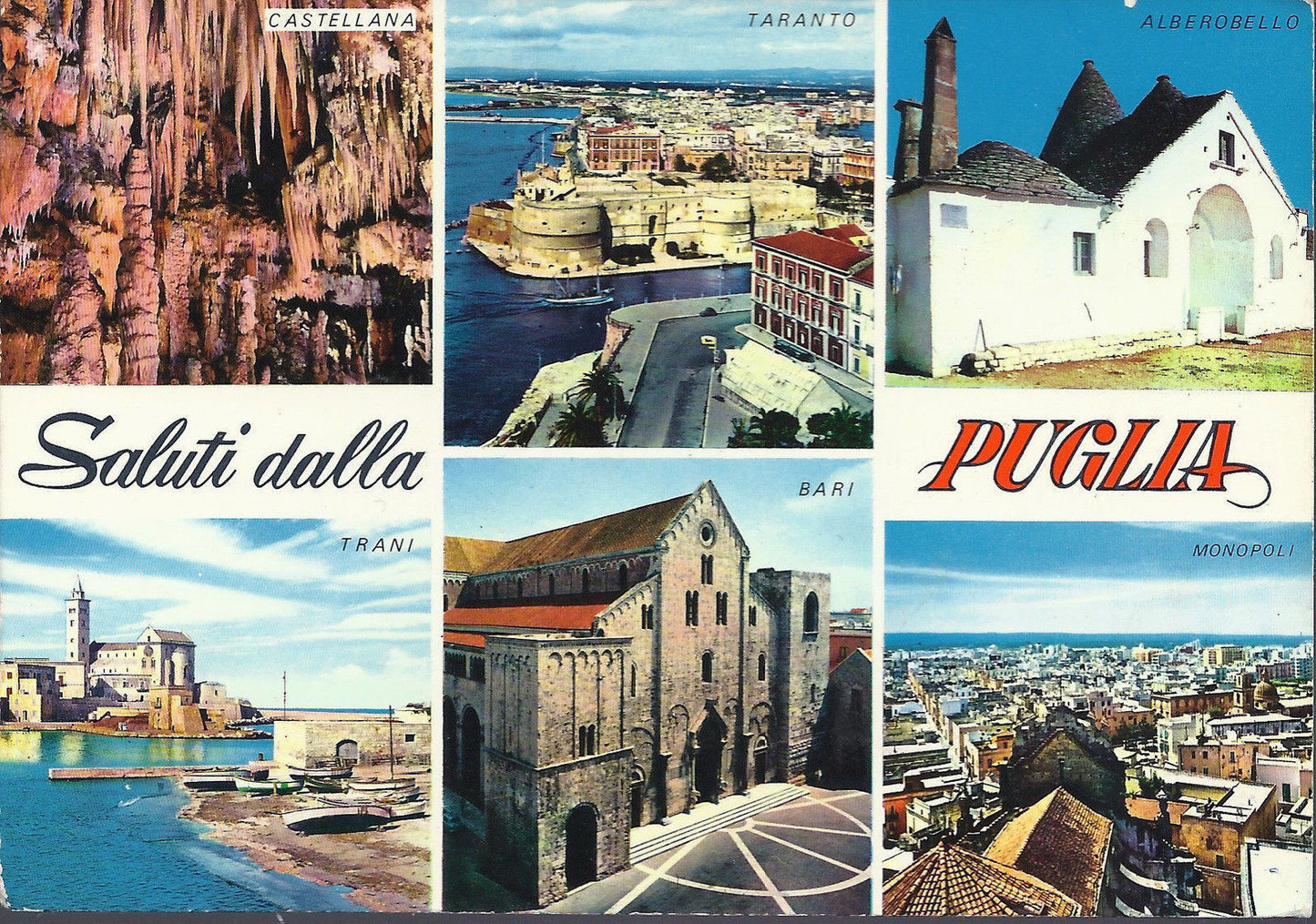 PUGLIA - SALUTI - 6 VEDUTE - V1970