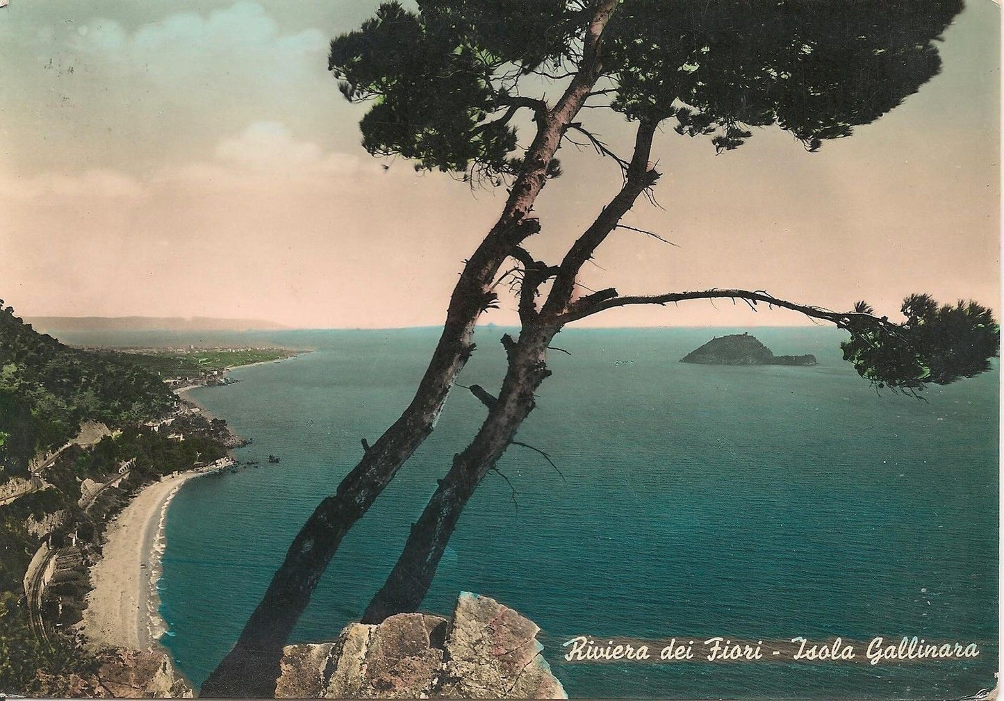 ISOLA DI GALLINARA - ACQUARELLATA - V1956