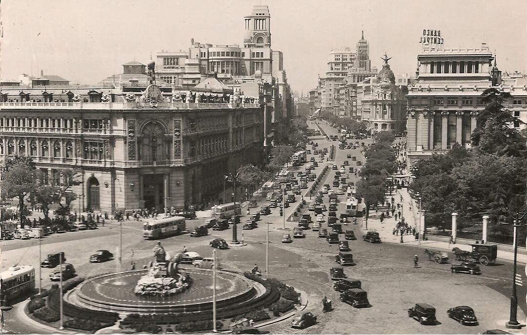 MADRID - PLAZA DE LA CIBELES Y CALLE DE ALCALA' - NV