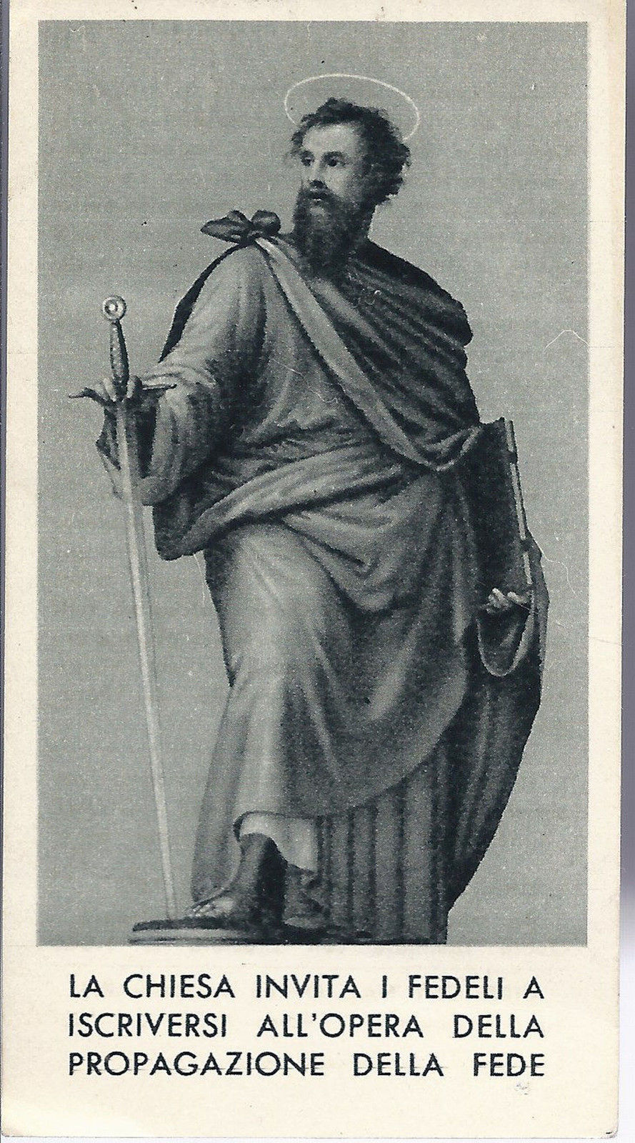 S. PAOLO APOSTOLO - SANTINO - AS014-245 - Ediz. Opera Propag