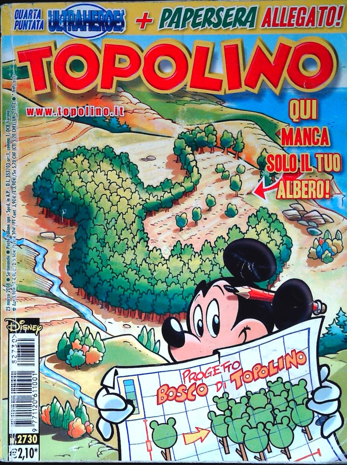 TOPOLINO N. 2730 - 25 MARZO 2008