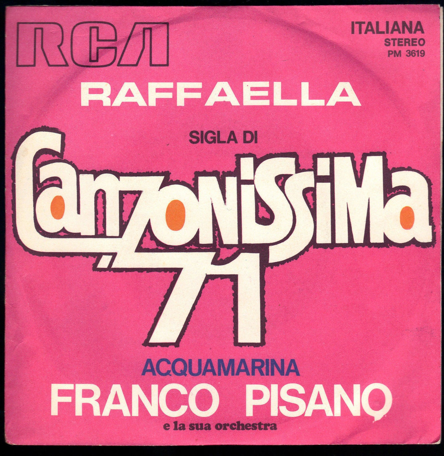 RAFFAELLA - ACQUAMARINA - FRANCO PISANO E LA SUA ORCHESTRA