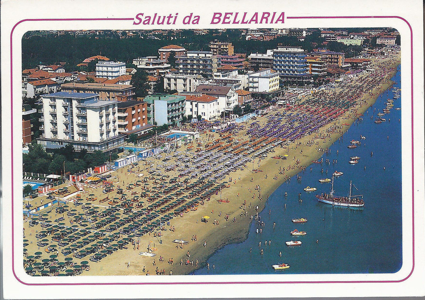 BELLARIA - SALUTI - PANORAMA DALL'AEREO - V1993