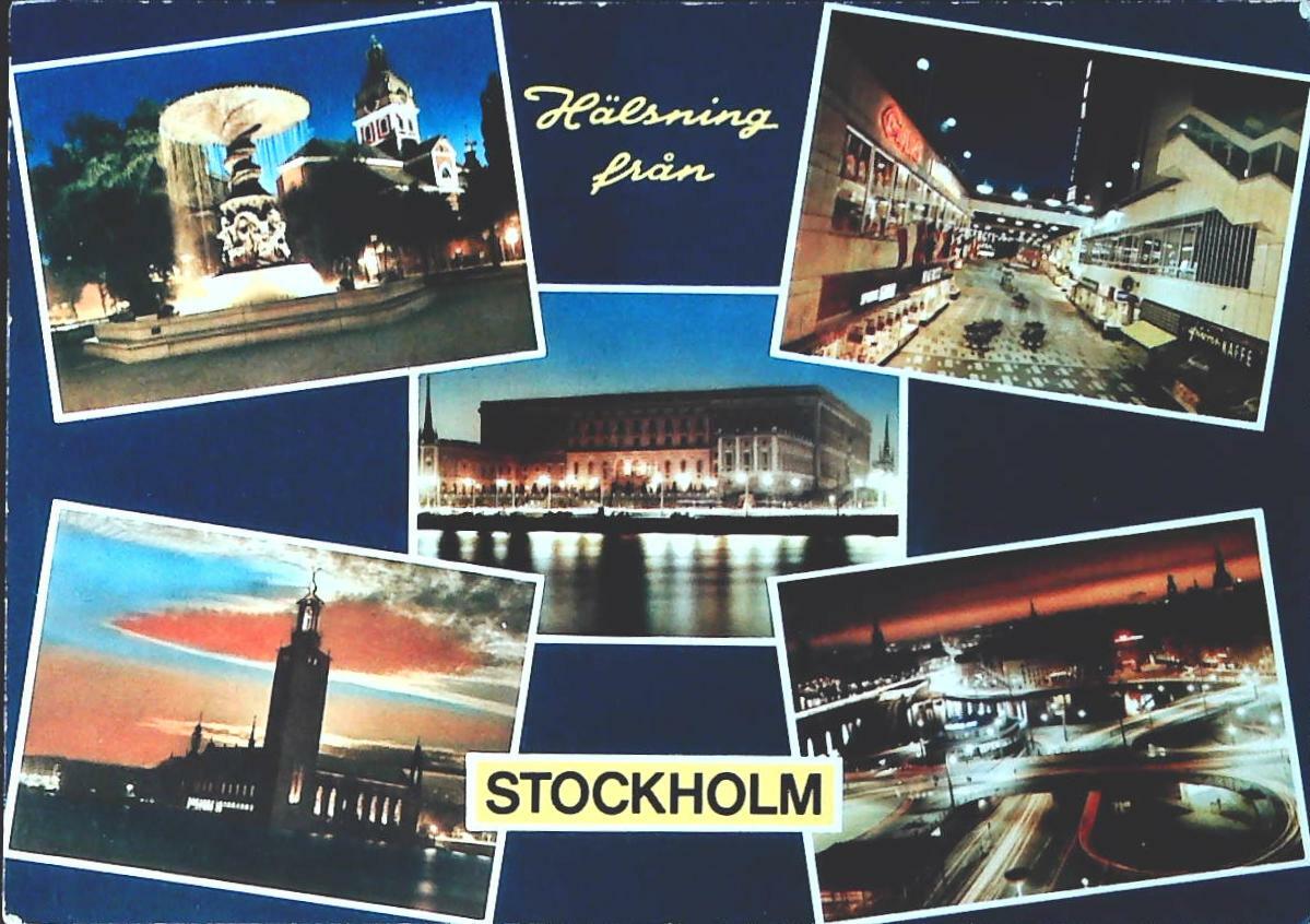 STOCKHOLM - SVEZIA - CINQUE VEDUTE - V1973
