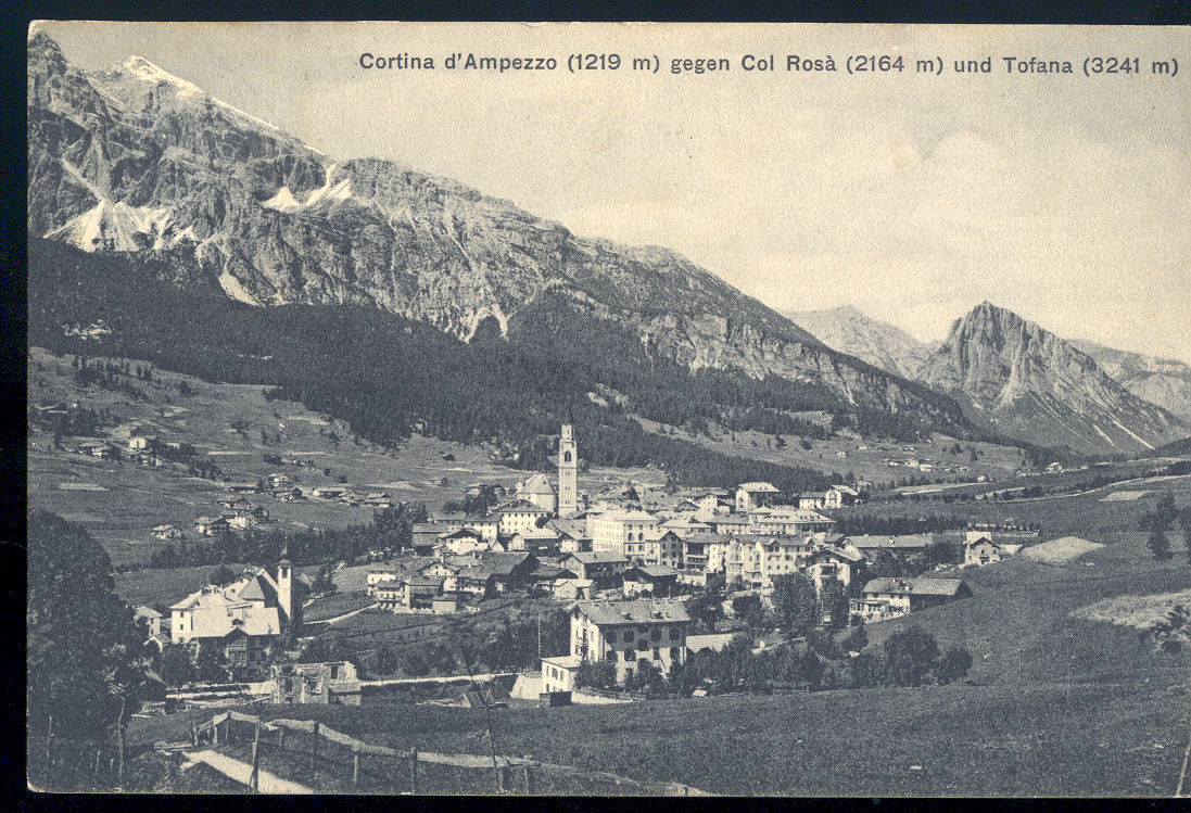 CORTINA D'AMPEZZO - GEGEN COL ROSA' UND TOFANA - V