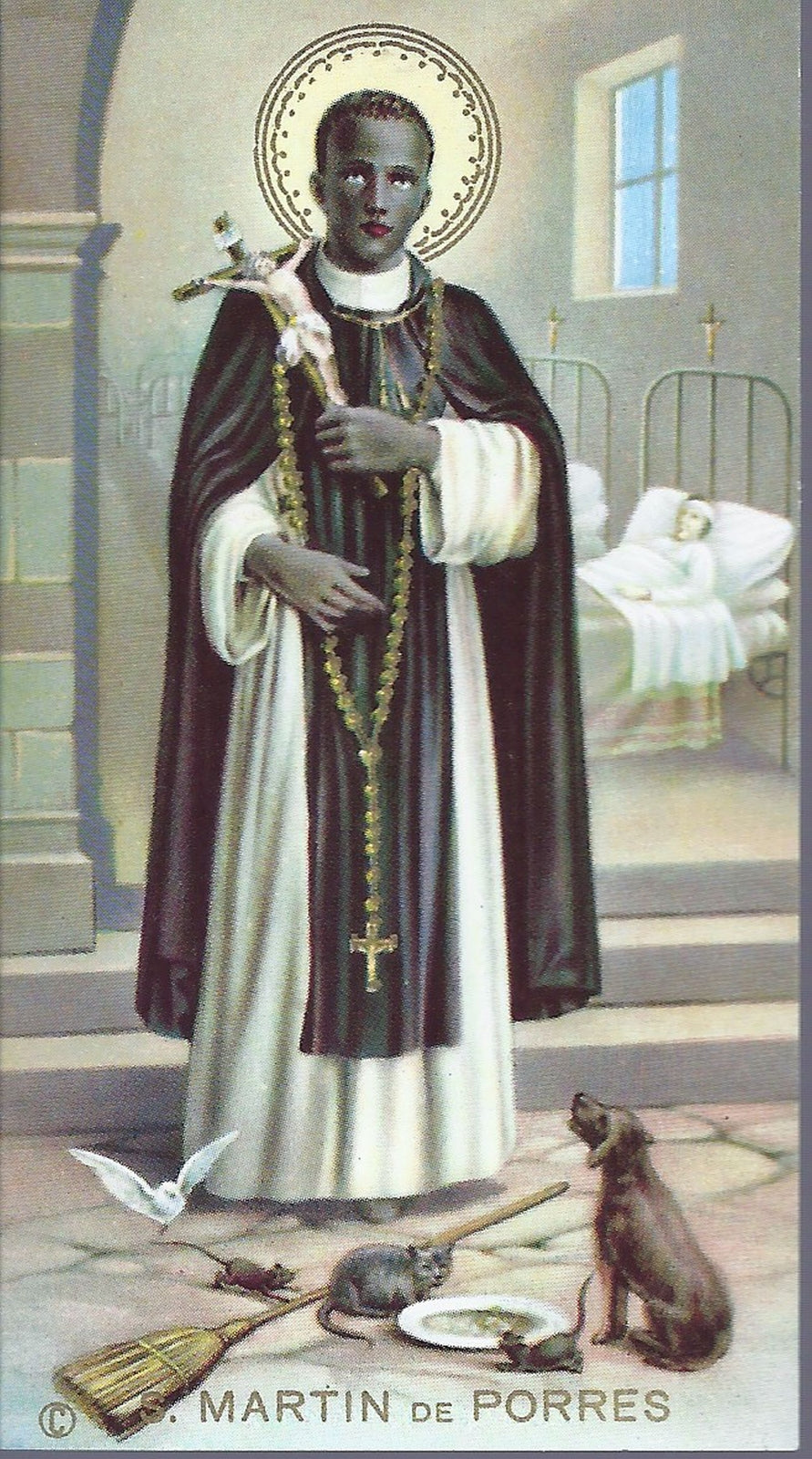 S. MARTIN de PORRES - SANTINO HOLY CARD - AS015-294 - Ed. NB