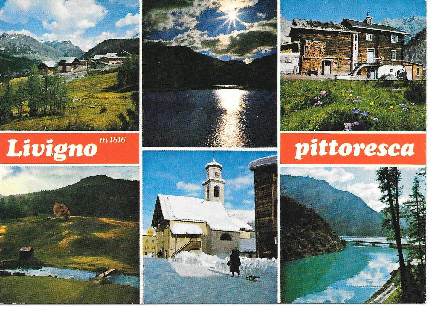LIVIGNO PITTORESCA - 6 VEDUTE - V1983