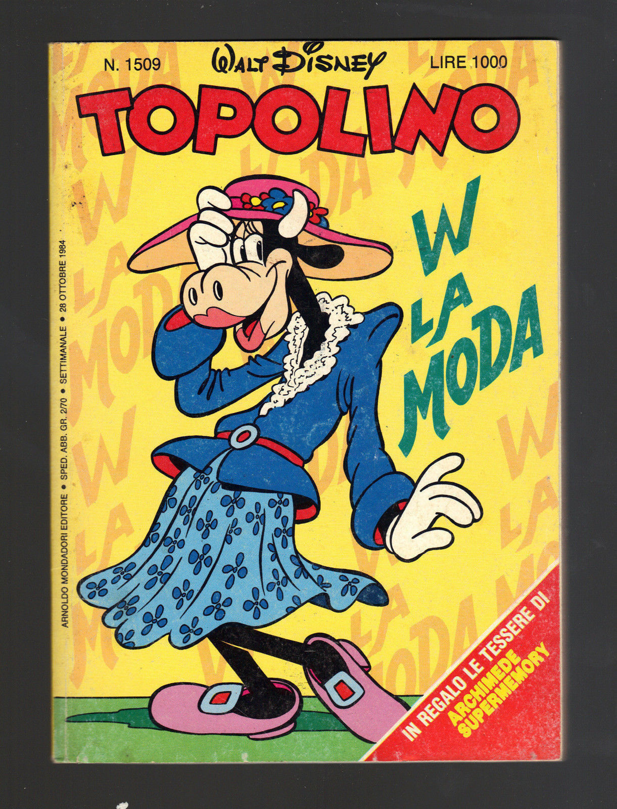 TOPOLINO N° 1509 - 28 OTTOBRE 1984