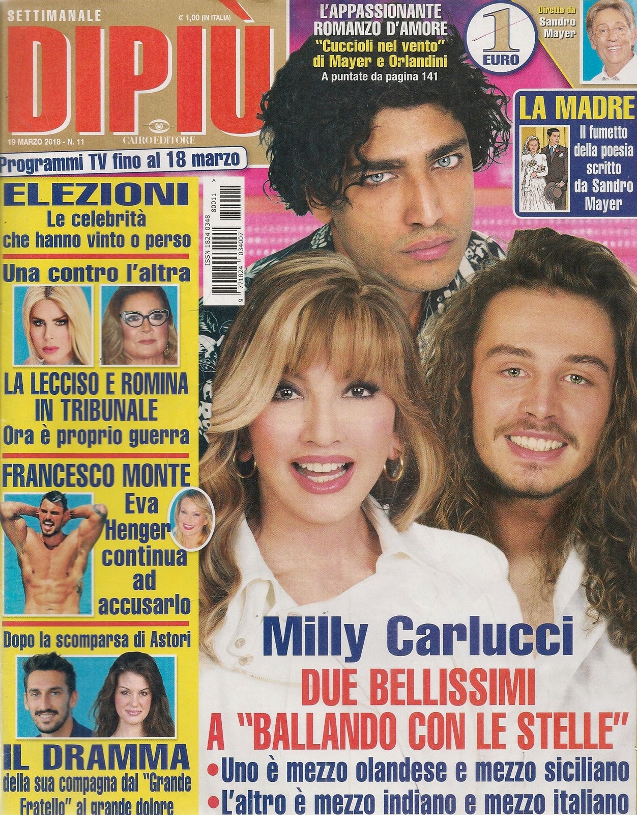 DIPIU' 19 MARZO 2018 - MILLY CARLUCCI - LECCISO -FRANCESCO MONTE
