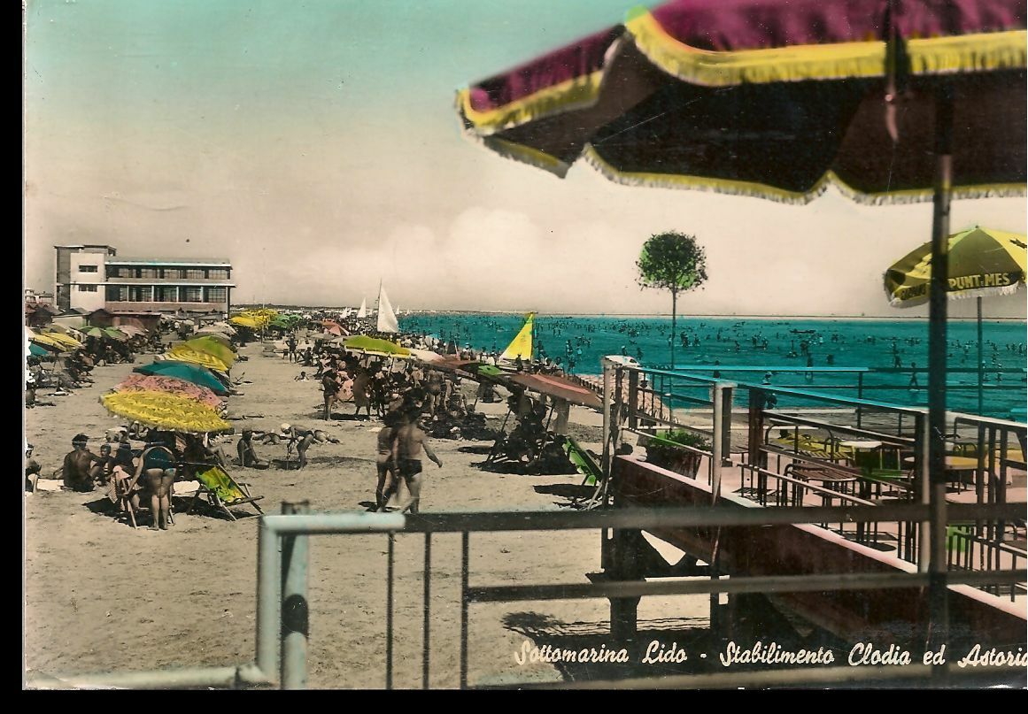 SOTTOMARINA LIDO - STABILIMENTO CLODIA ED ASTORIA - ACQUARELLATA - VSD
