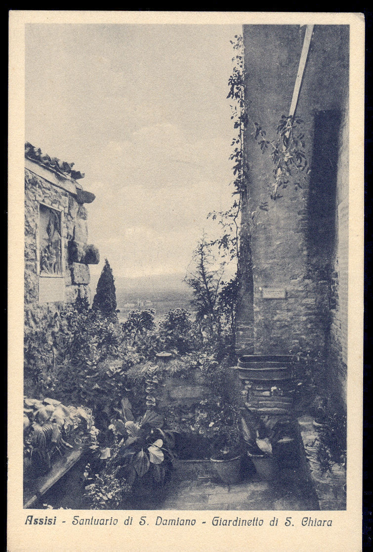 ASSISI - SANTUARIO DI S. DAMIANO - GIARDINETTO DI S. CHIARA