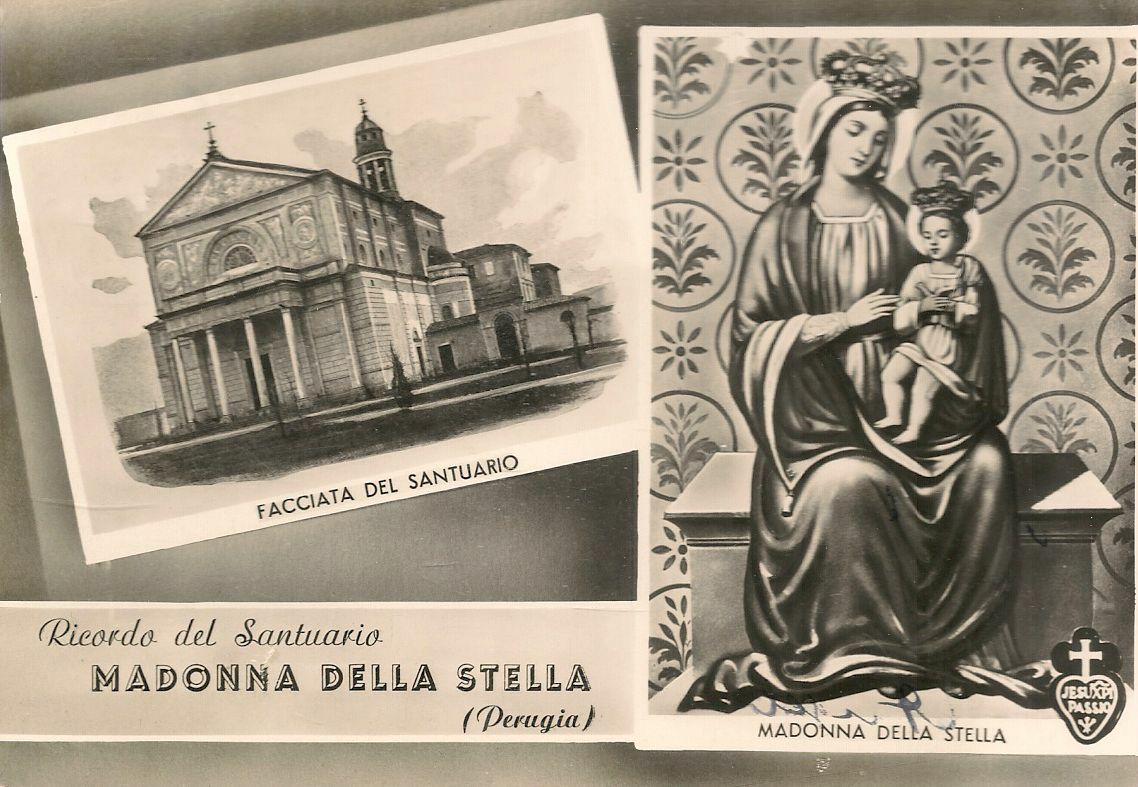 SANTUARIO MADONNA DELLA STELLA - PERUGIA - DUE VEDUTE - V ANNI 40/50