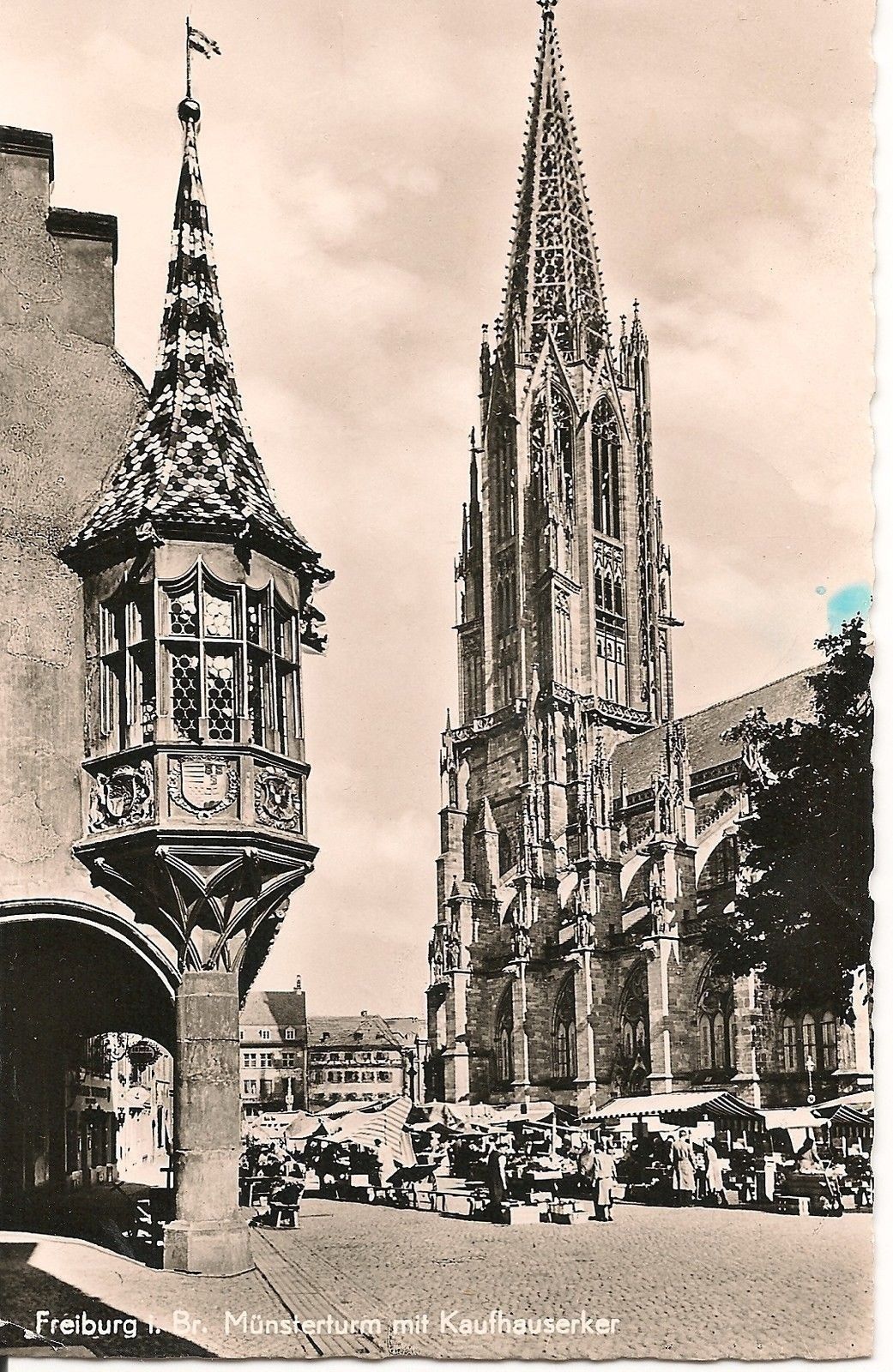 FREIBURG I.B. - MÜNSTERTURM MIT KAUFHAUSERKER - V/G195