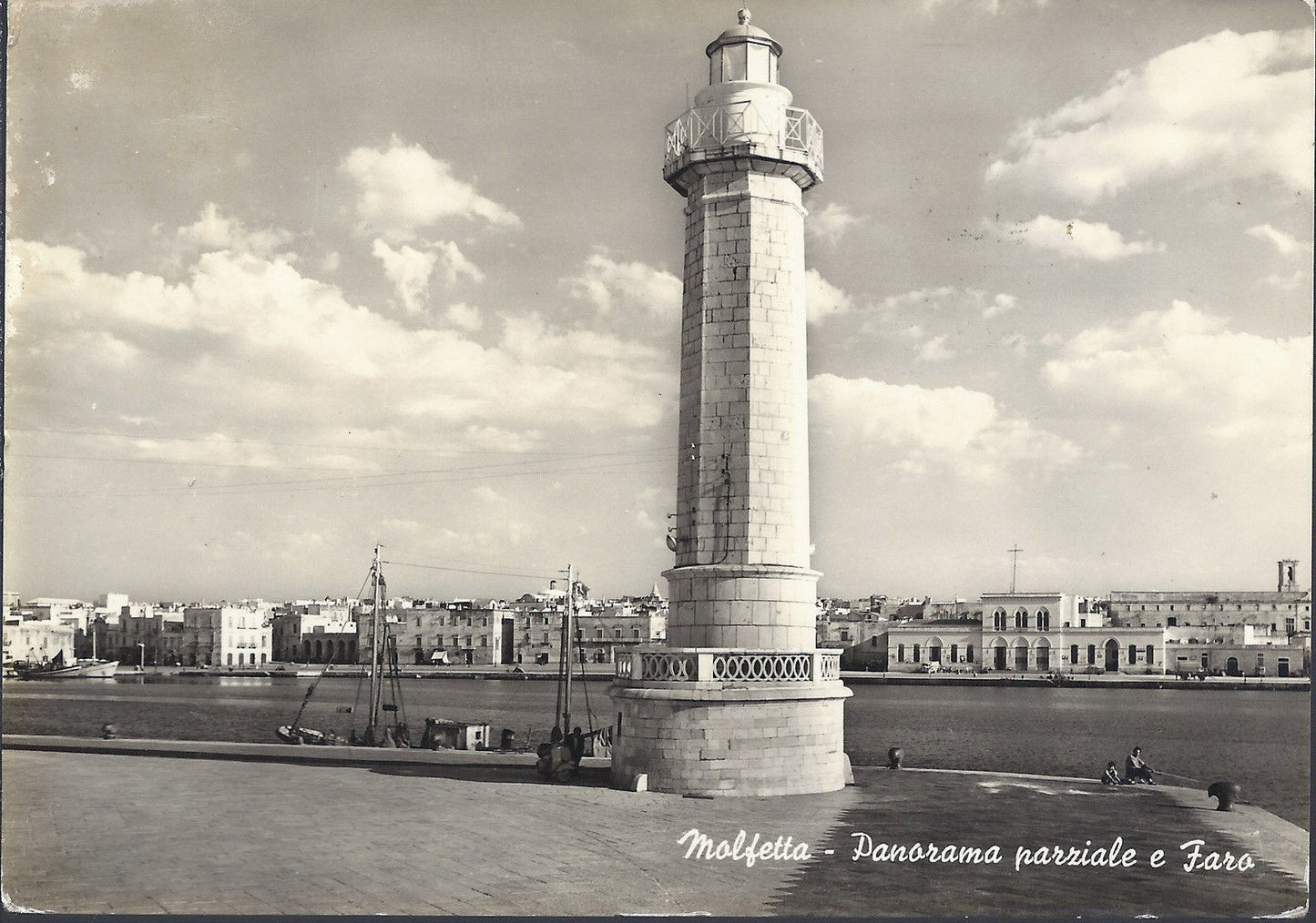 MOLFETTA - PANORAMICA PARZIALE E FARO - V1961