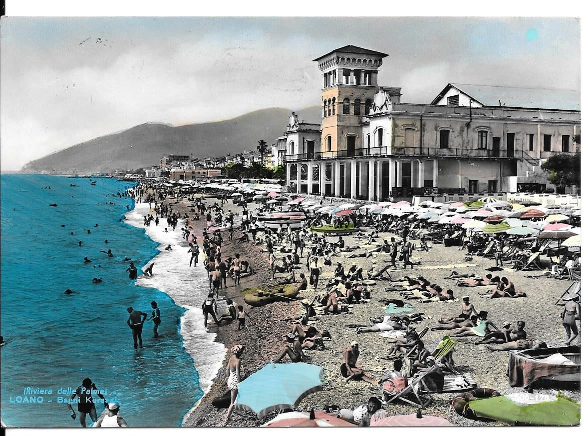 LOANO - PANORAMA - V1958 - ACQUARELLATA