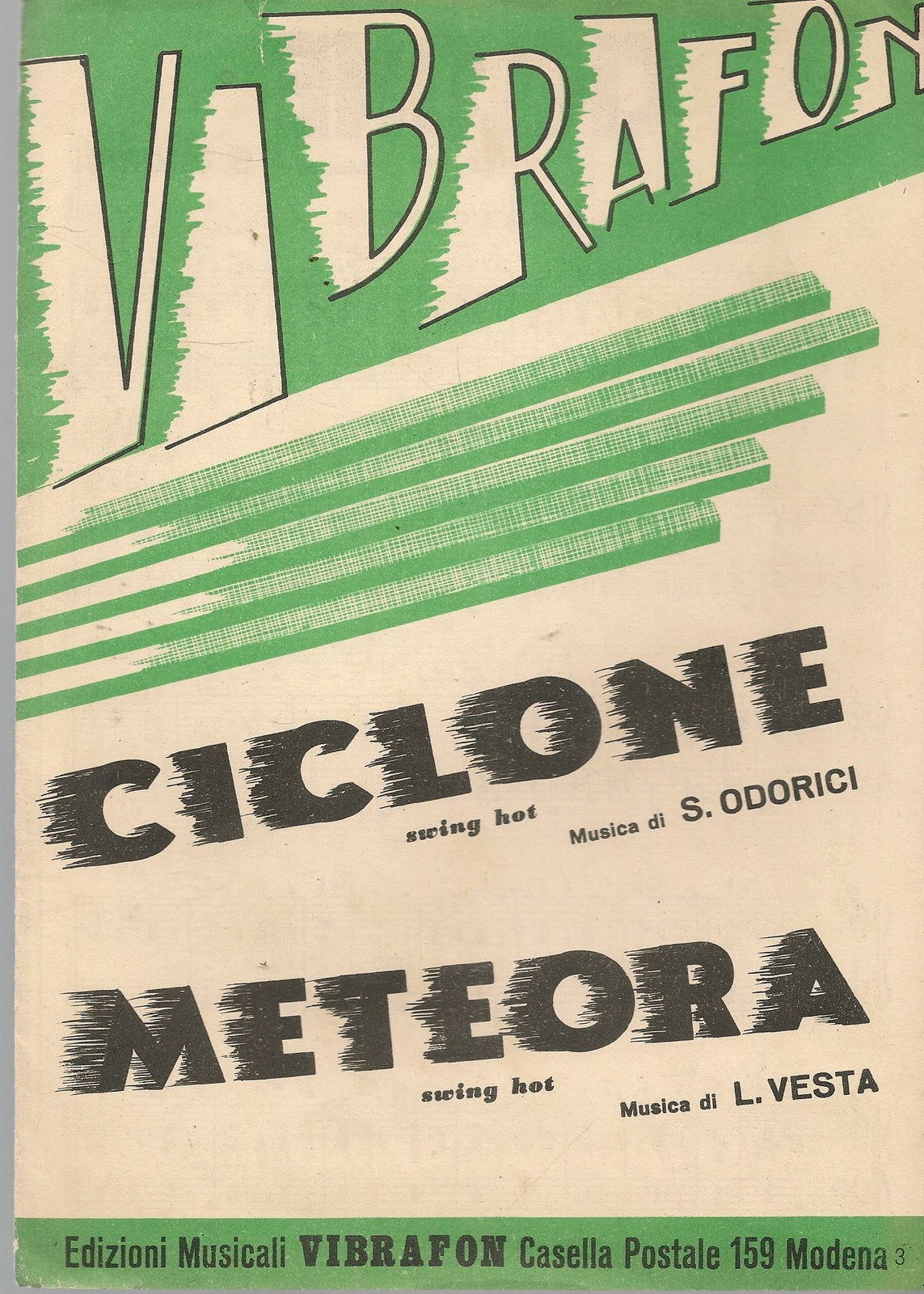 CICLONE - METEORA - SPARTITO SHEET MUSIC