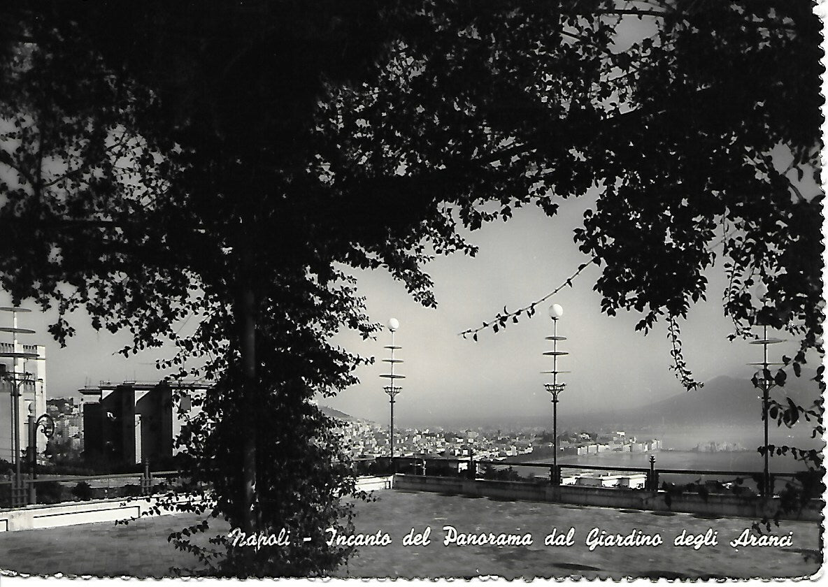 NAPOLI - INCANTO DEL PANORAMA DAL GIARDINO DEGLI ARANCI - V1953