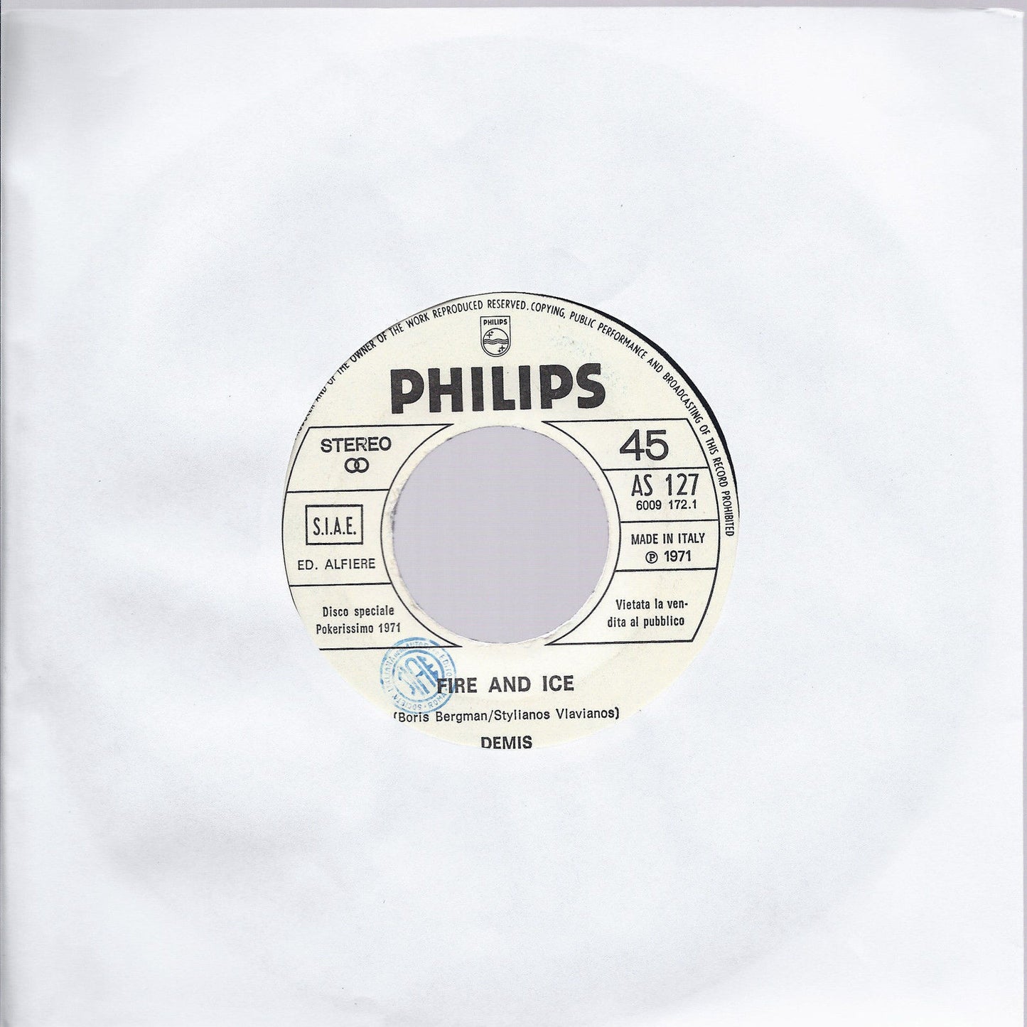 FIRE AND ICE # DEMIS -- NEVER ENDING SONG OF LOVE # THE NEW SEEKERS