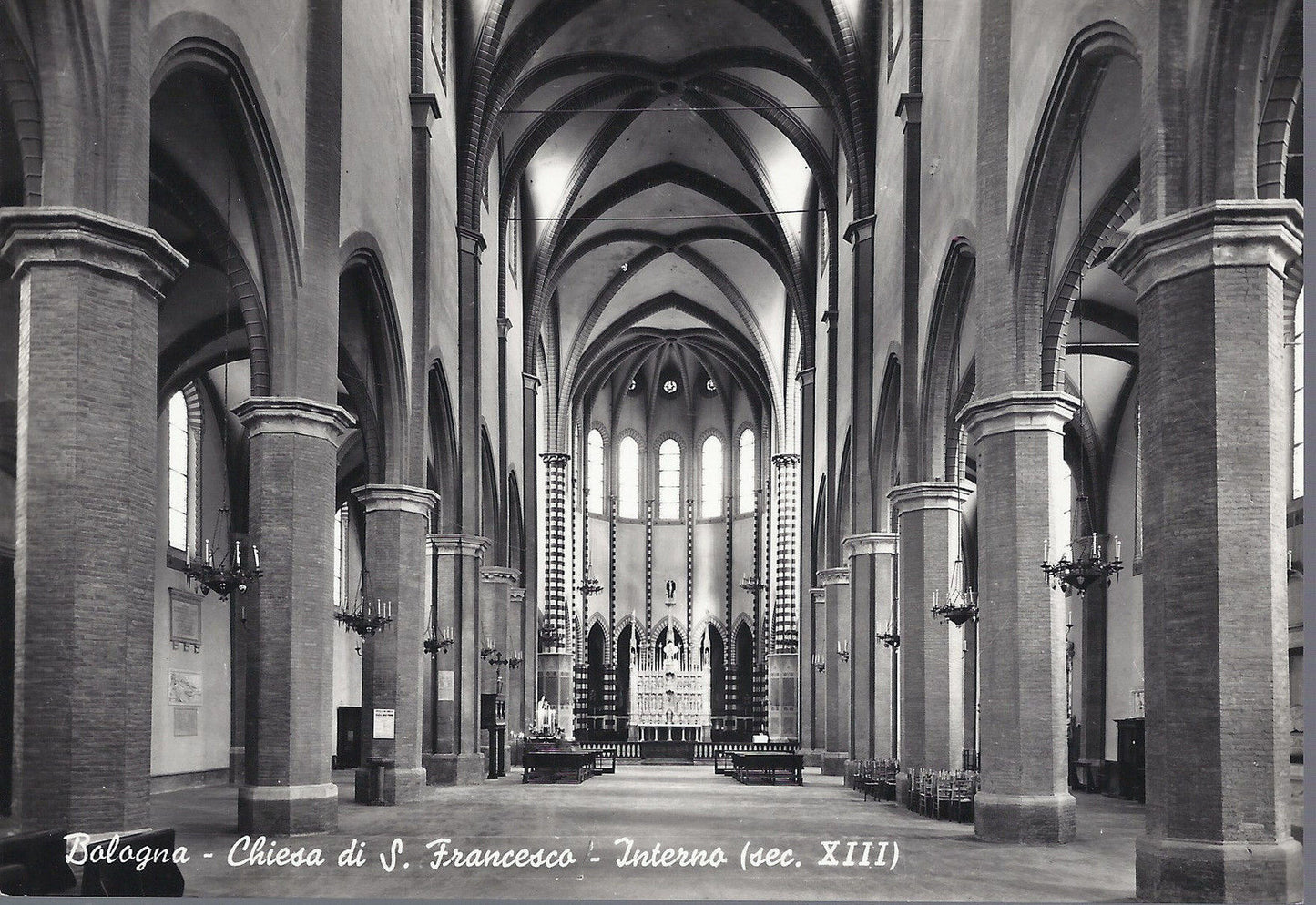 BOLOGNA - CHIESA DI S. FRANCESCO - INTERNO - NV - FG