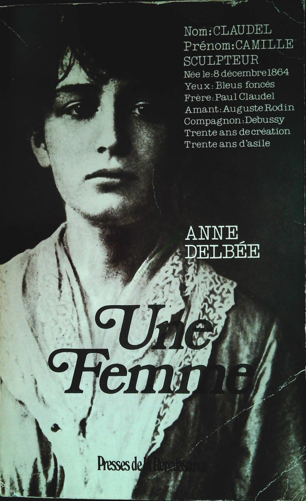 UNA FEMME - ANNE DELBEE' - FRENCH TEXT
