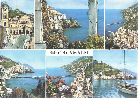 AMALFI - SALUTI - 6 VEDUTE - V1967