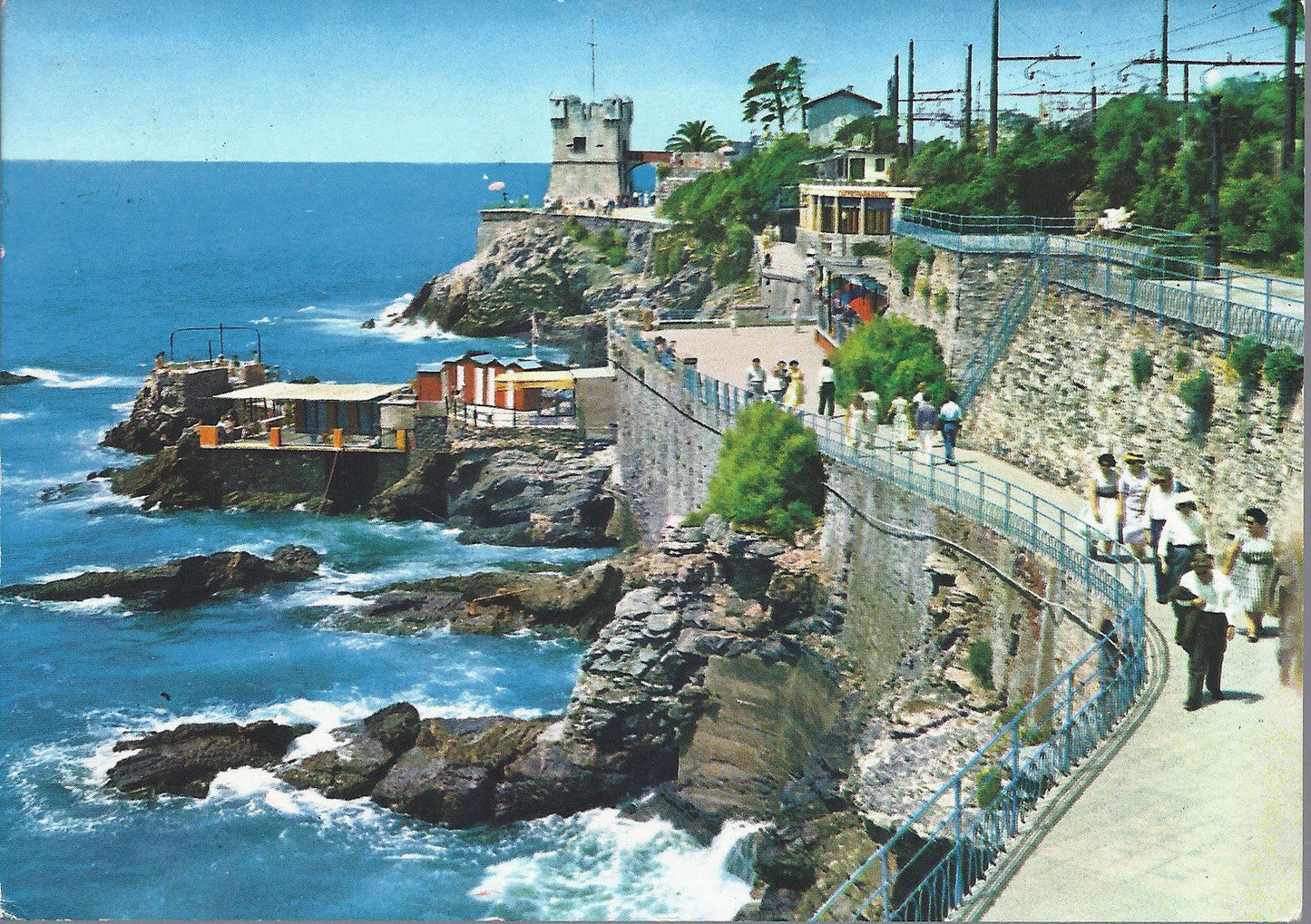NERVI - PASSEGGIATA A MARE VERSO TORRE GROPPALLO - VSD - FG