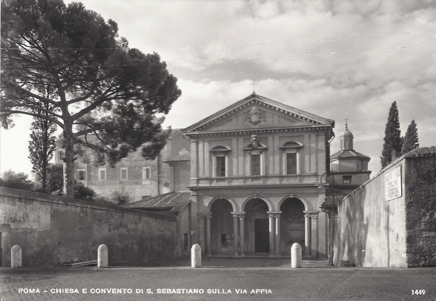 ROMA - CHIESA E CONVENTO DI S. SEBASTIANO SULLA VIA APPIA -