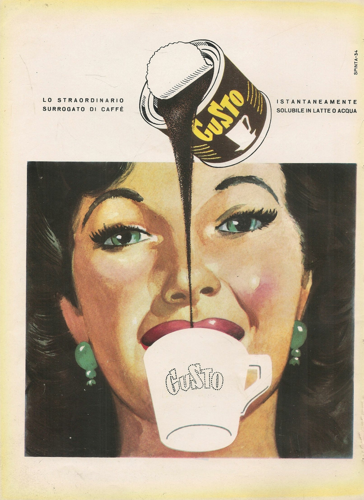 GUSTO. LO STRAORDINARIO SURROGATO DI CAFFE' - ADVERTISING