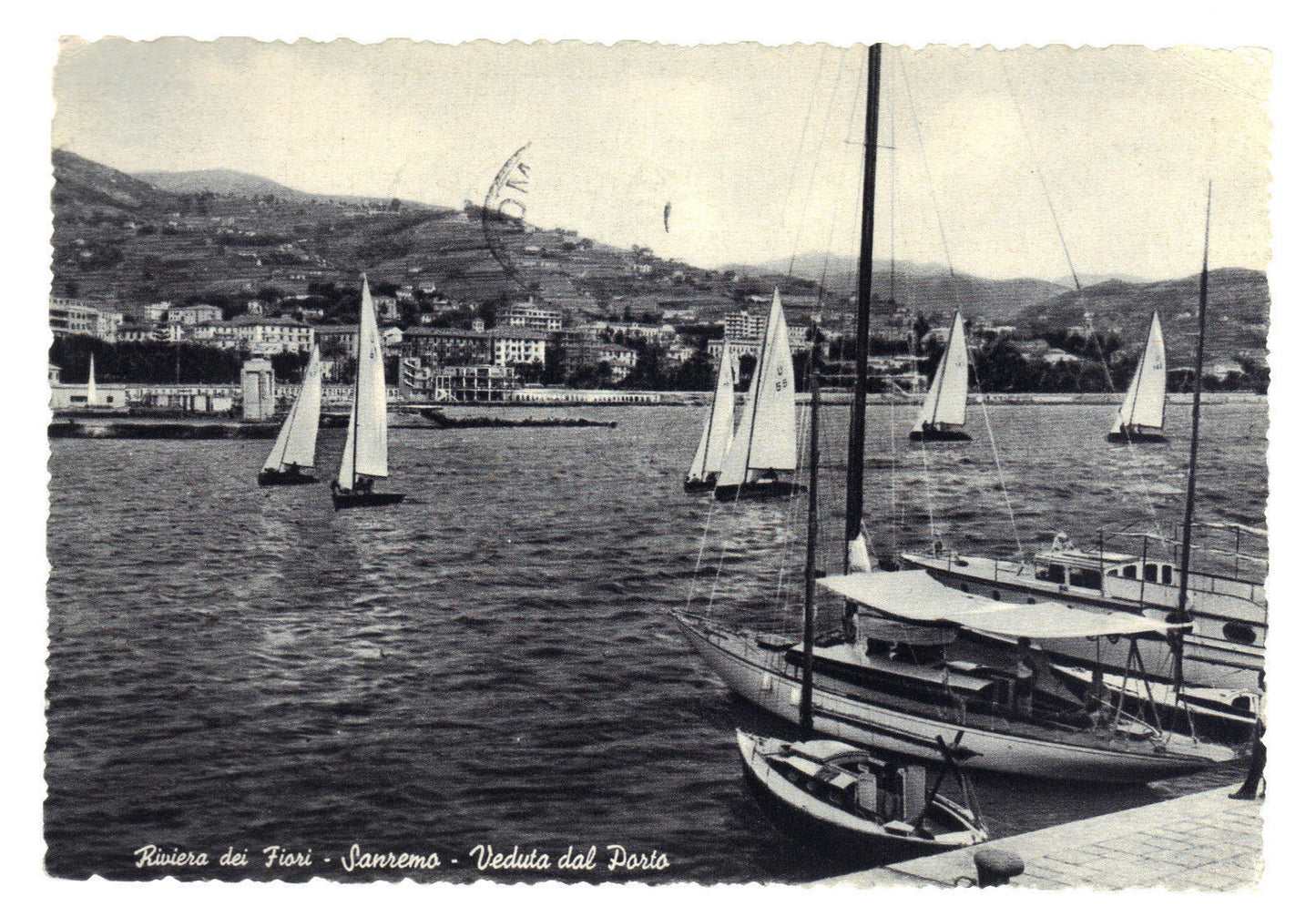 SANREMO - VEDUTA DEL PORTO - V1955