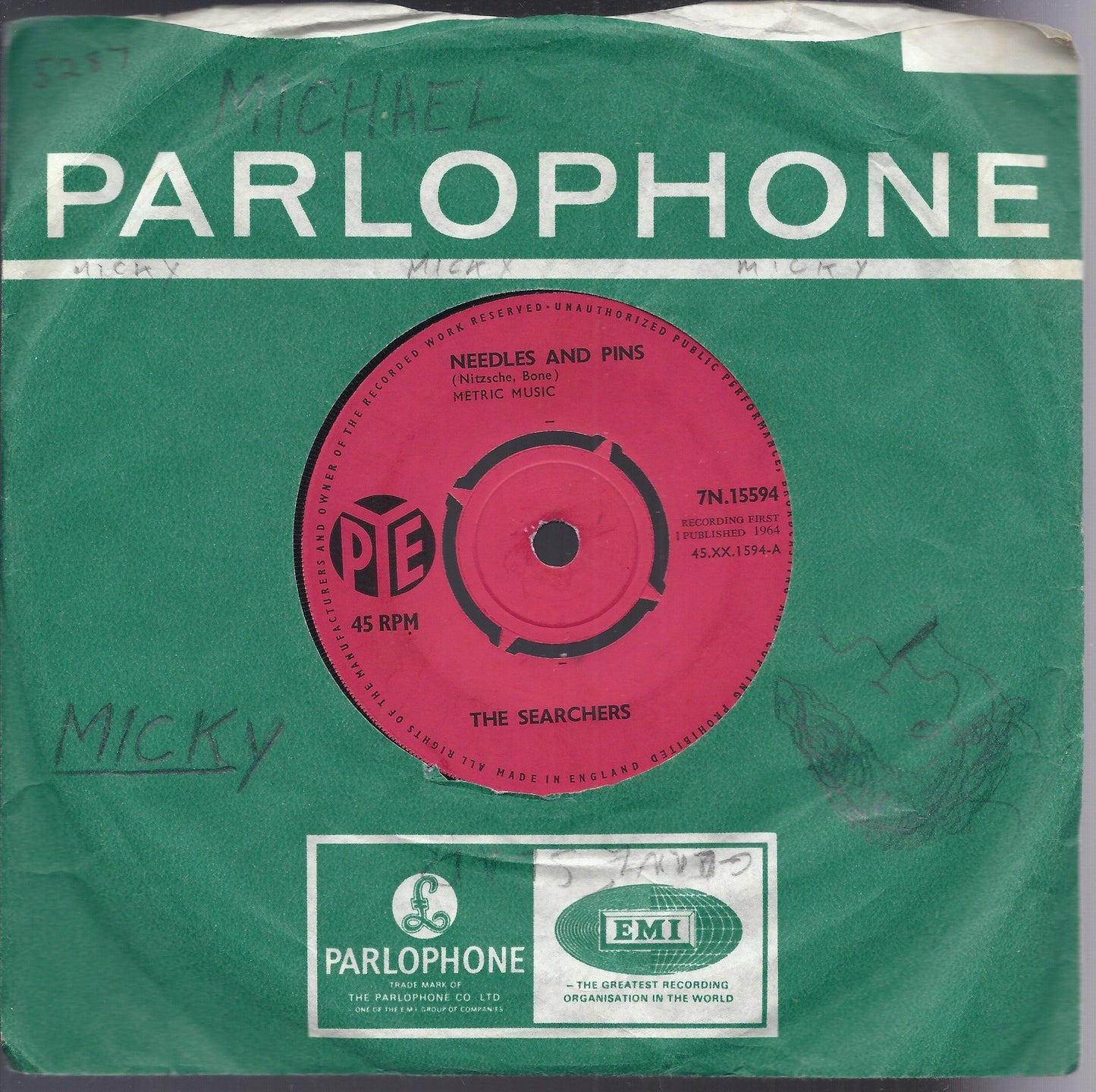 NEEDLES AND PINS - SATURDAY NIGHT OUT -- THE SEARCHERS