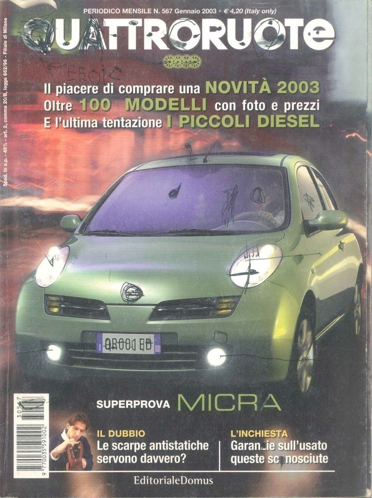 QUATTRORUOTE N 567 - GENNAIO 2003