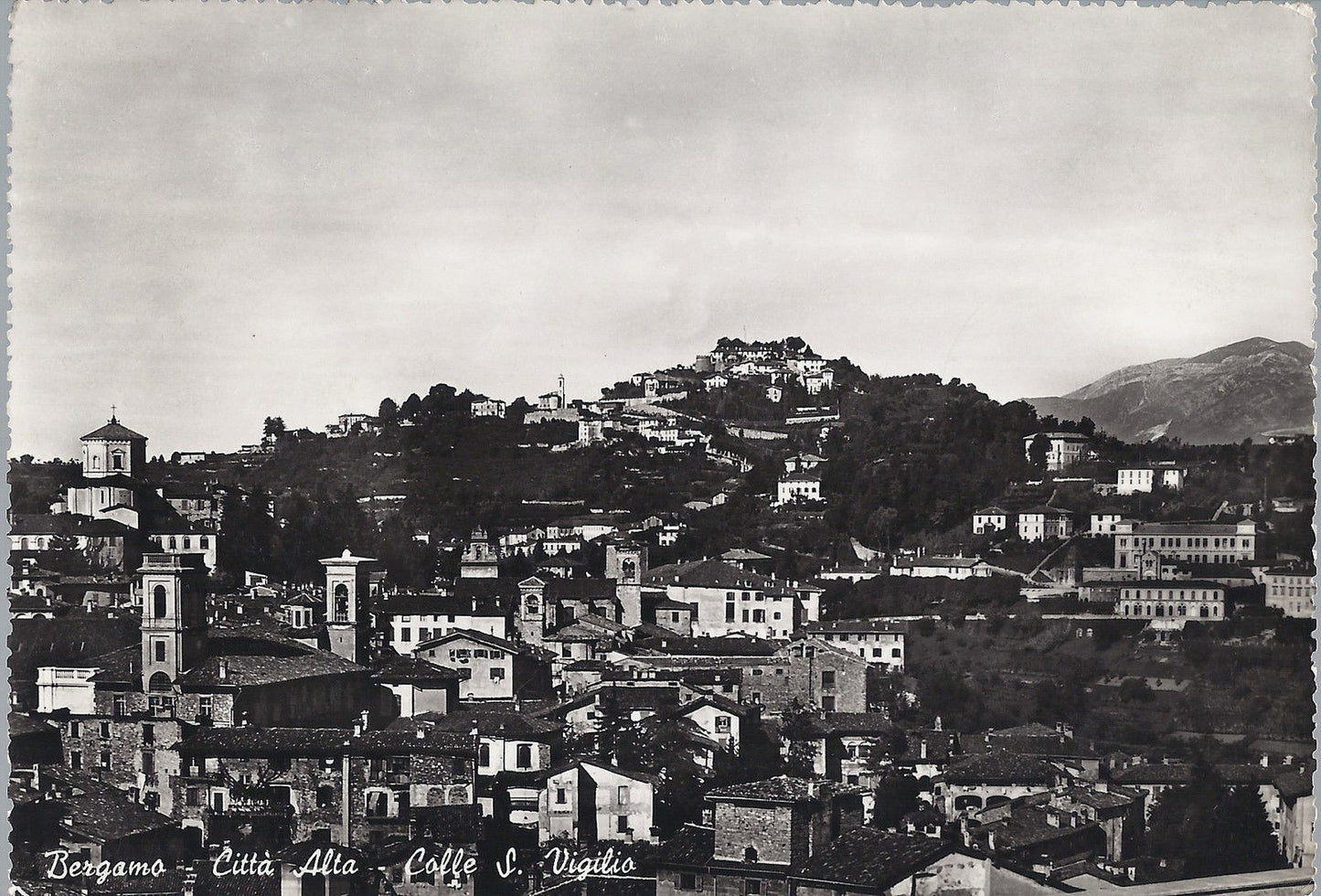 BERGAMO - CITTA' ALTA- COLLE S. VIGILIO - V 1954