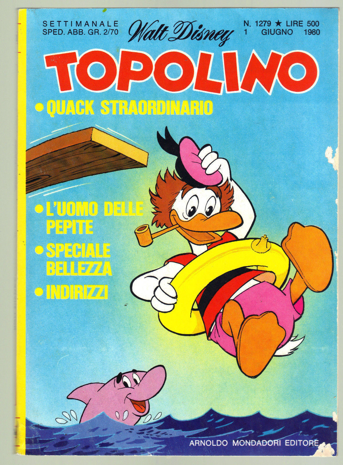TOPOLINO N° 1279 - 1 GIUGNO 1980