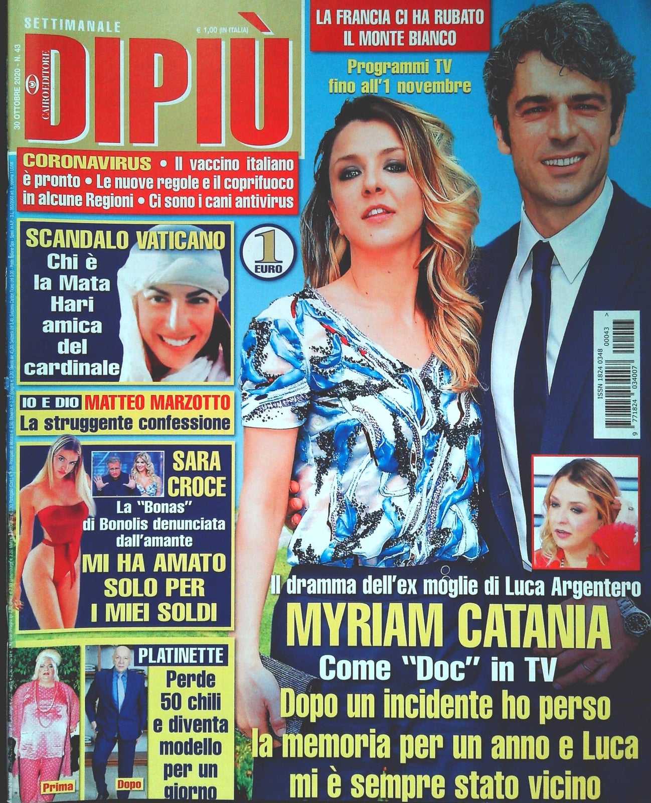 DI PIU' 30 OTTOBRE 2020 - MYRIAM CATANIA - SARA CROCE - PLATINETTE
