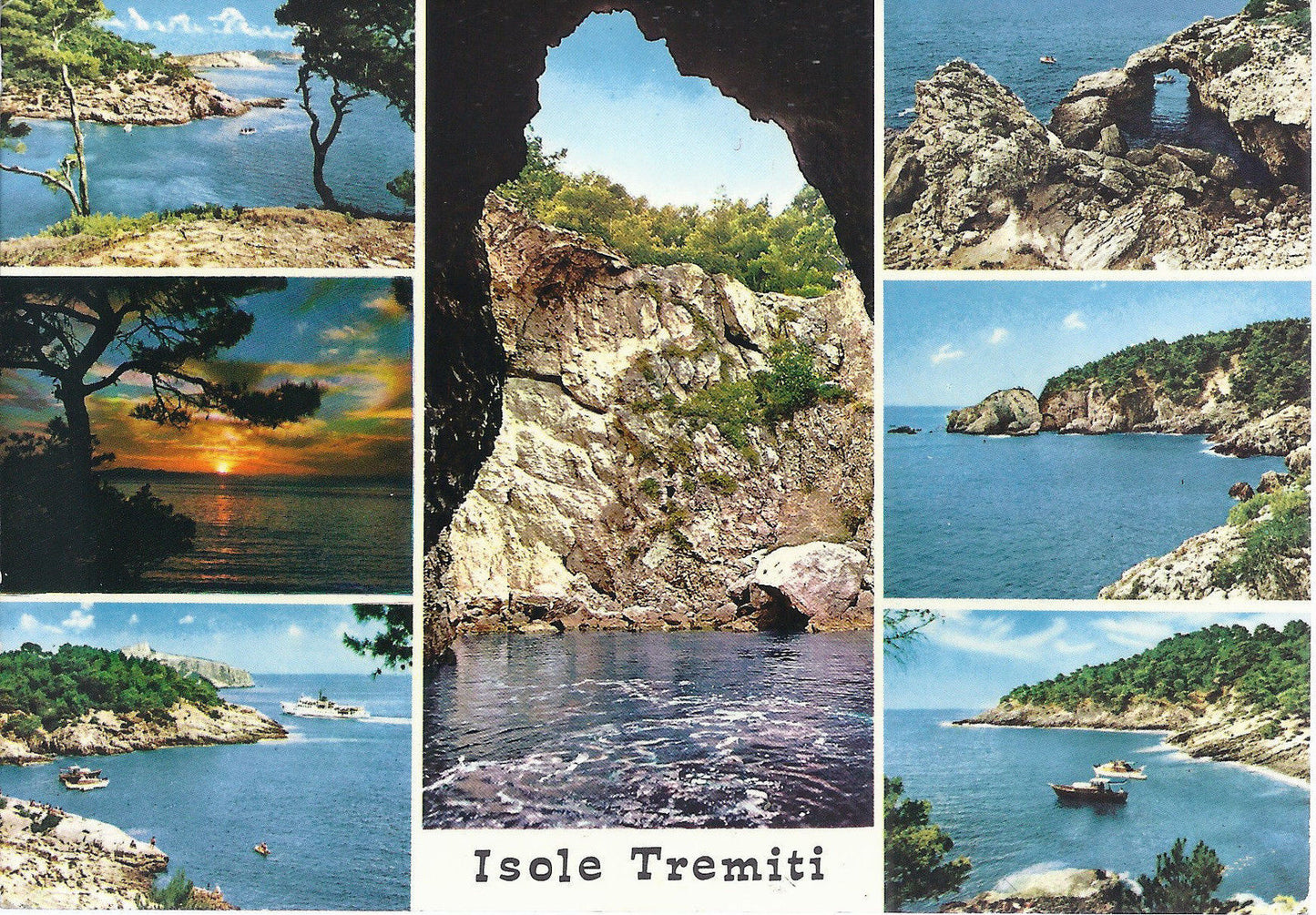 ISOLE TREMITI - 7 VEDUTE - V 1972 - FG